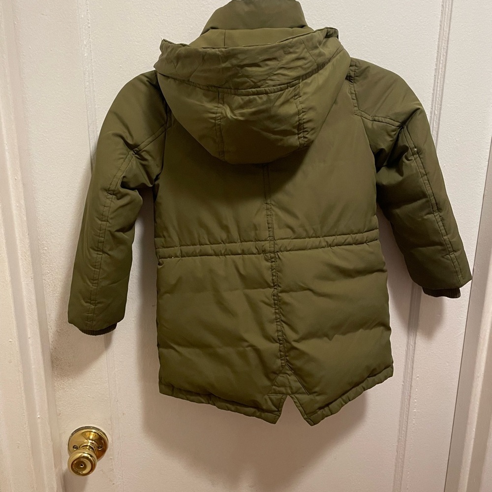 Crewcuts Olive green fishtail puffer